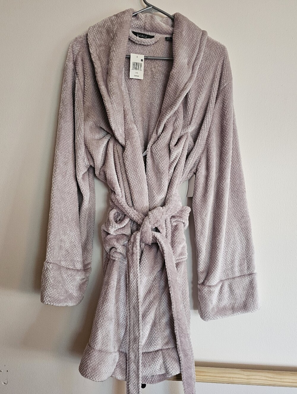 Women's Fable Plush Bath Robe - Blush Pink - L/XL